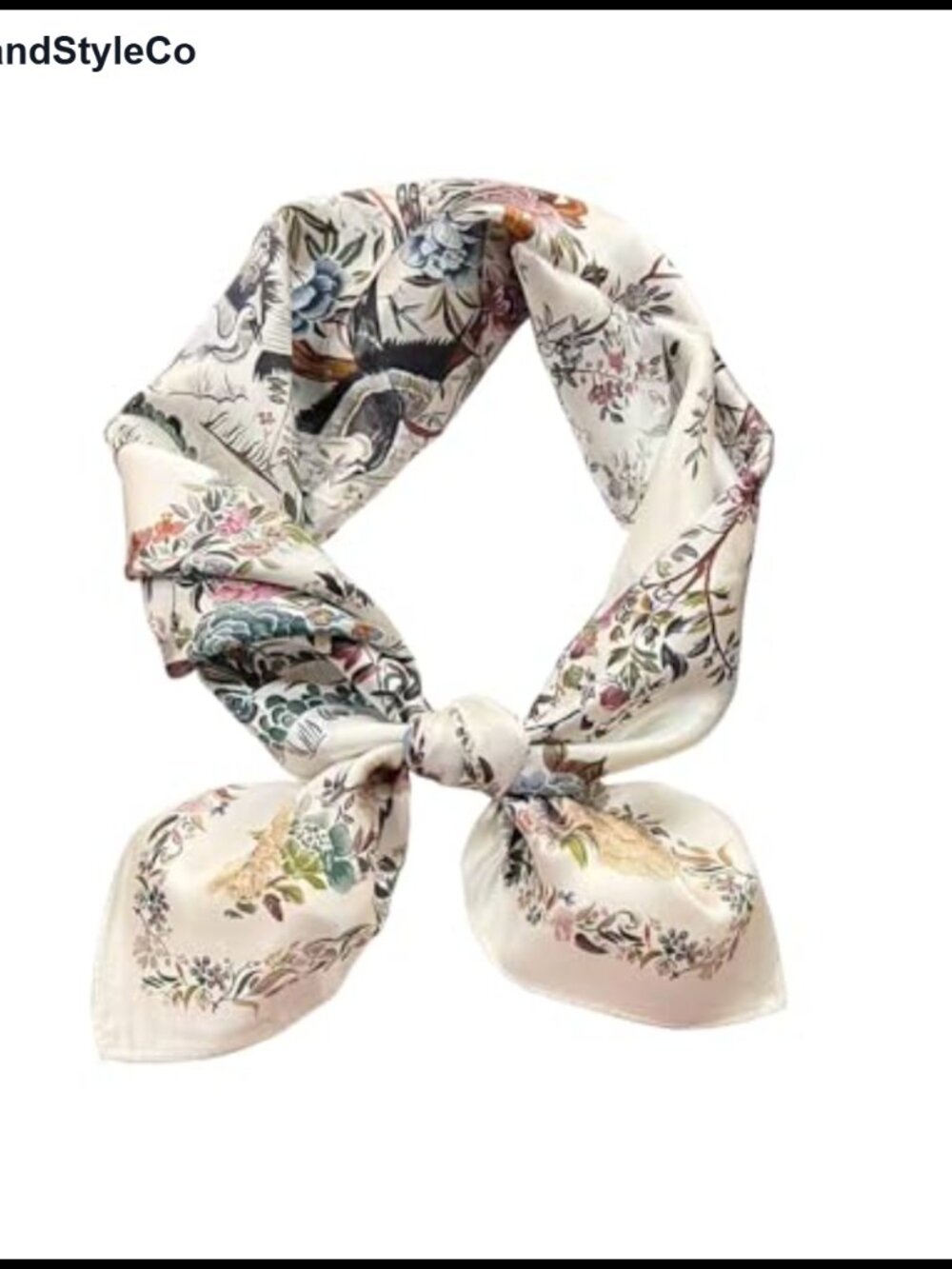 100% Mulberry Silk Square Scarf 27x27 Hair Neckerchief Headscarf
